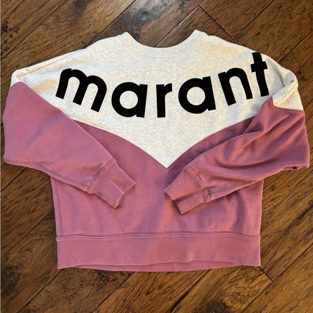 Isabel Marant Houston Pullover Sweatshirt in Fuchsia Pink Size 38 | US 6